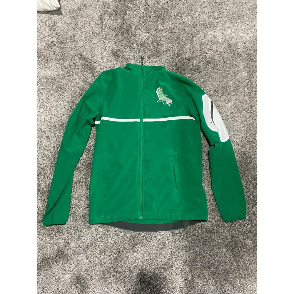 Holloway Grillo's Pickles Green Full Zip Performance Jacket Mens Small